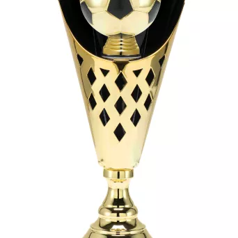 ST.079.01.C Puchar metalowy złoty PIŁKA NOŻNA h-50,5cm