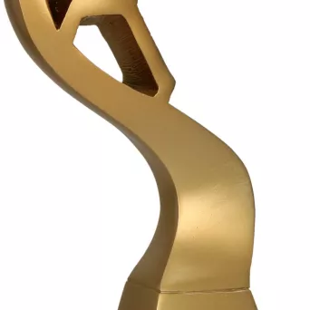 RP5010-23/G Figurka odlewana - piłka nożna h-23 cm