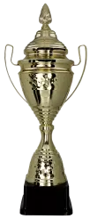 1073A Puchar metalowy złoty h-66,5cm d-18cm