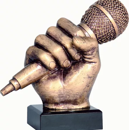 RFST2074-14/BR figurka odlewana brązowa MUZYKA h-14 cm