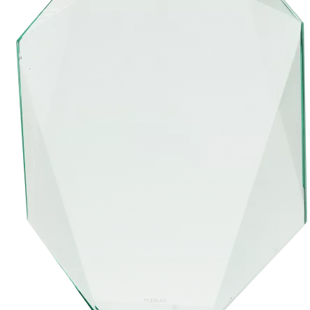 G042 Trofeum szklane h-24 cm, grub, 1.9 cm