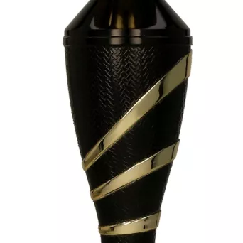 4209D Puchar metalowy złoto-czarny h-30 cm, d-10cm