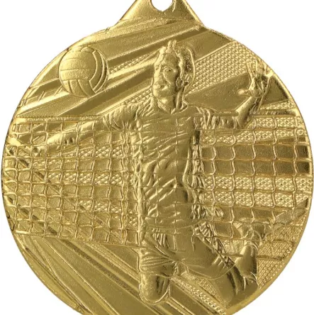 ME008/G medal złoty d-50 mm tematyczny SIATKÓWKA
