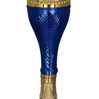 9269D Puchar metalowy złoto-niebieski h-27cm, d-10cm