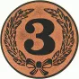 D2-A38 emblemat brązowy "3 MIEJSCE" d-50 mm