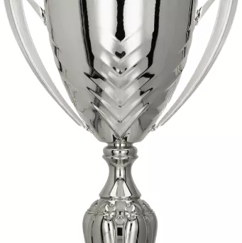 4225E Puchar metalowy srebrny h-35 cm,d-12 cm