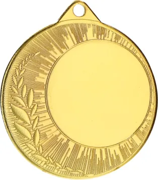 ME0240/G Medal złoty ogólny z miejscem na emblemat d-40mm, grub. 0,15 cm