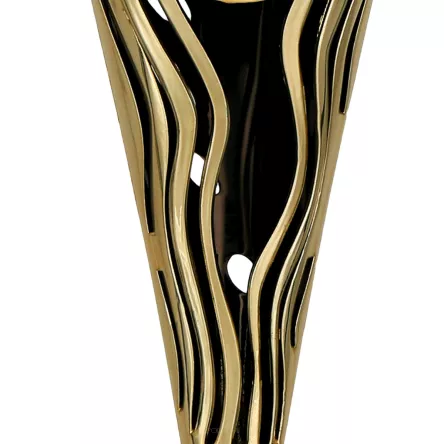 8353E Puchar złoto-czarny h-34 cm