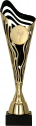 8353E Puchar złoto-czarny h-34 cm