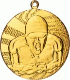 MMC1640/G medal złoty d-40 mm tematyczny PŁYWANIE