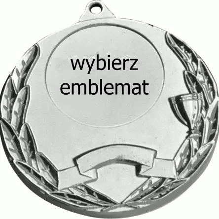 MMC5052/S medal srebrny d-50 mm z miejscem na emblemat d-25 mm