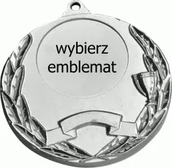 MMC5052/S medal srebrny d-50 mm z miejscem na emblemat d-25 mm