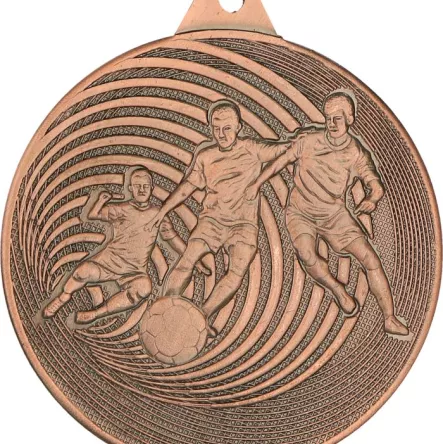 MMC5750/B Medal brązowy- piłka nożna - medal stalowy d-50mm, grub. 2 mm