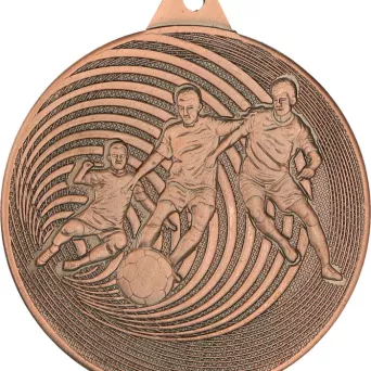 MMC5750/B Medal brązowy- piłka nożna - medal stalowy d-50mm, grub. 2 mm