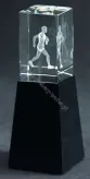 CAC50180/RUN Trofeum szklane 3D - biegi