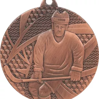 MMC6750/B Medal brązowy- hokej - medal stalowy R- 50 mm, T- 2 mm