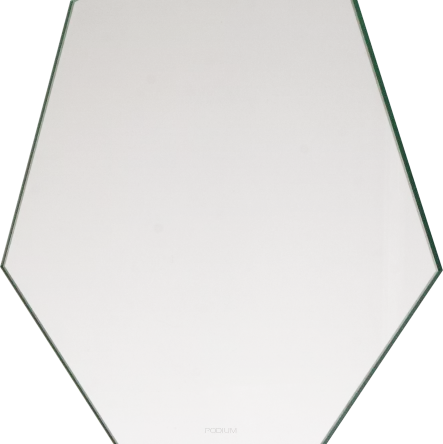 M66C trofeum szklane h- 20,5 cm, grub. 0,6 cm