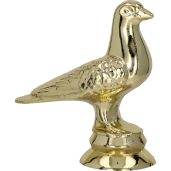 F03/G Figurka plastikowa złota GOŁĄB h-6 cm