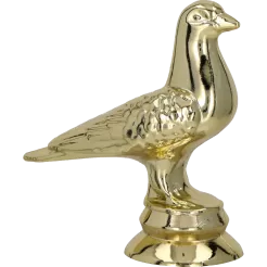 F03/G Figurka plastikowa złota GOŁĄB h-6 cm