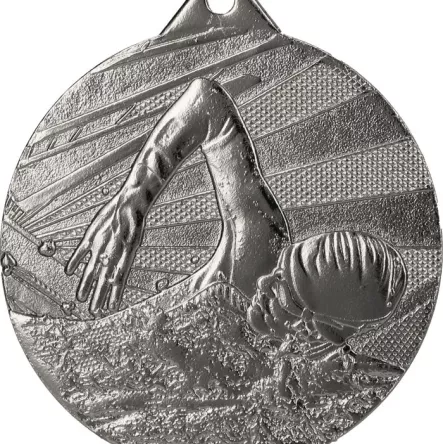 ME003/S medal srebrny d-50 mm tematyczny PŁYWANIE