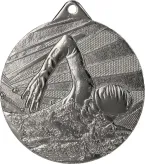 ME003/S medal srebrny d-50 mm tematyczny PŁYWANIE