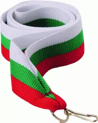 V8-W/GN/RD wstążka biało-zielono-czerwona 11 mm