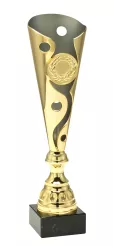 ET341/73F Puchar metalowy złoty h-40.5 cm
