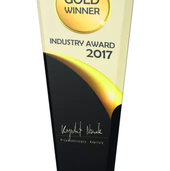 GS103-25 Trofeum szklane h-25 cm, grub. 1cm