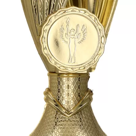9220C Puchar plastikowy złoty h-17 cm