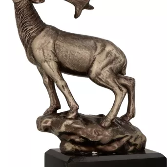 RFST3010/BR Figurka odlewana - jeleń h-18 cm