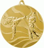 MMC2550/G medal złoty d-50 mm tematyczny KARATE