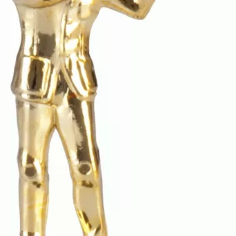 F49/G Figurka plastikowa złota STRZELECTWO h-9,5 cm
