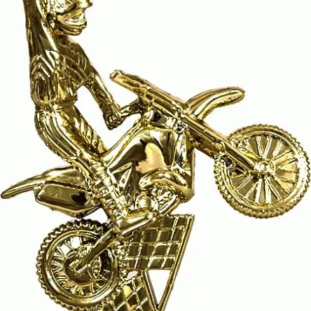 F180/G Figurka plastikowa złota MOTORYZACJA h-15 cm