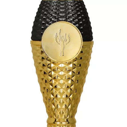 8346A Puchar złoto-czarny h-40 cm, d-16 cm