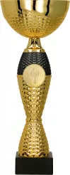 8346A Puchar złoto-czarny h-40 cm, d-16 cm