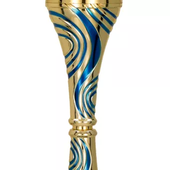 8358F Puchar złoto-niebieski h-27,5 cm, d-10 cm