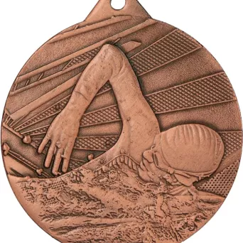 ME003/B medal brązowy d-50 mm tematyczny PŁYWANIE