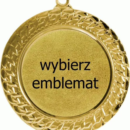 MMC2072/G medal złoty d-70 mm z miejscem na emblemat d-50 mm