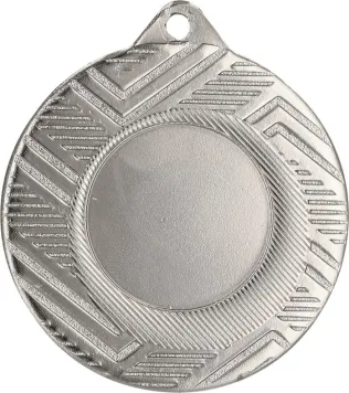MMC5950/S Medal srebrny ogólny z miejscem na emblemat 25 mm - medal stalowy d-50mm, grub. 2 mm