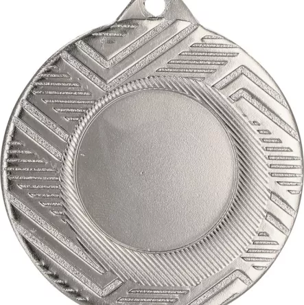 MMC5950/S Medal srebrny ogólny z miejscem na emblemat 25 mm - medal stalowy d-50mm, grub. 2 mm