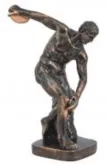 RTY713 figurka odlewana DYSKOBOL h-26 cm