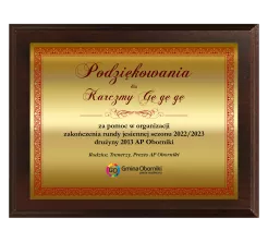 HG2550/G Dyplom drewniany 165 mm x 115 mm