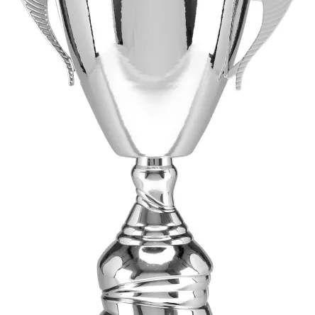 4105F Puchar metalowy srebrny h-35cm, d-12cm