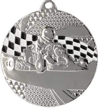MMC8350/S Medal srebrny gokart - medal stalowy R- 50 mm, T- 2 mm
