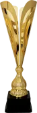 2077D Puchar metalowy złoty h-46cm