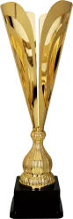 2077D Puchar metalowy złoty h-46cm