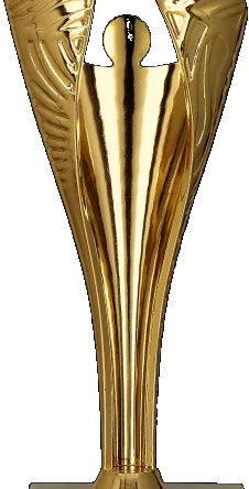 9264/G Puchar plastikowy złoty h-16cm