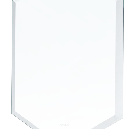 GS111-19 Trofeum szklane h-18,5 cm, grub. 1 cm