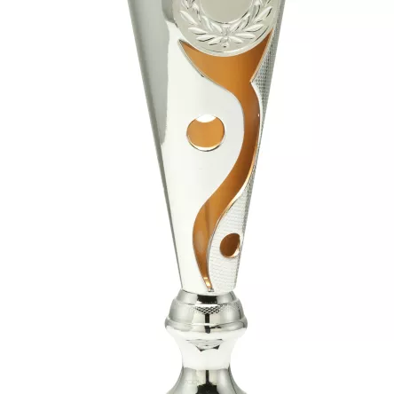 ET342/74D Puchar metalowy srebrny h-38 cm