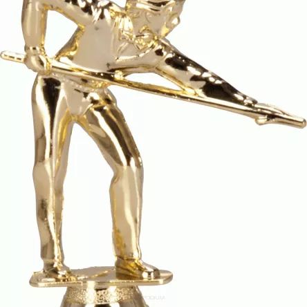 F243/G Figurka plastikowa złota BILARD h-11 cm